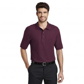 Port Authority K500ES Extended Size Silk Touch Polo - Burgundy
