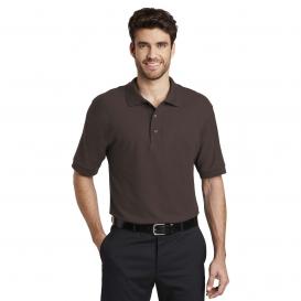 Port Authority K500ES Extended Size Silk Touch Polo - Coffee Bean