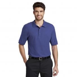 Port Authority K500ES Extended Size Silk Touch Polo - Mediterranean Blue