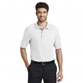 Port Authority K500ES Extended Size Silk Touch Polo - White