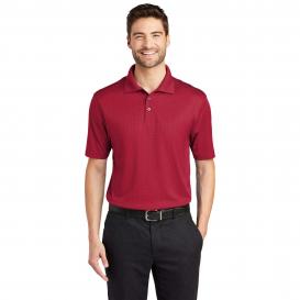 Port Authority K528 Performance Fine Jacquard Polo - Rich Red