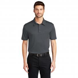Port Authority K540P Silk Touch Performance Pocket Polo - Steel Grey