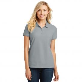 Port Authority L100 Ladies Core Classic Pique Polo - Gusty Grey