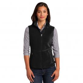 Port Authority L228 Ladies R-Tek Pro Fleece Full-Zip Vest - Black/Black