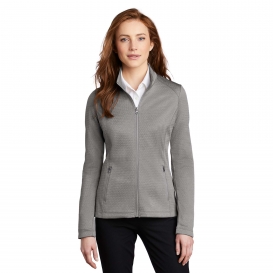 Port Authority L249 Ladies Diamond Heather Fleece Jacket - Gusty Grey Heather