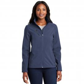Port Authority L324 Ladies Welded Soft Shell Jacket - Dress Blue Navy