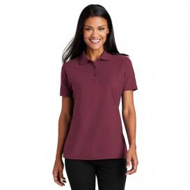 Port Authority L510 Ladies Stain-Resistant Polo - Burgundy