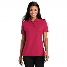 Port Authority L510 Ladies Stain-Resistant Polo - Red