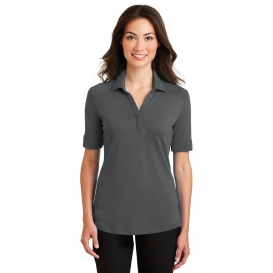 Port Authority L5200 Ladies Silk Touch Interlock Performance Polo - Sterling Grey