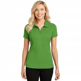 Port Authority L580 Ladies Pinpoint Mesh Polo - Treetop Green