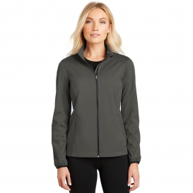 Port Authority L717 Ladies Active Soft Shell Jacket - Grey Steel