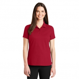 Port Authority LK164 Ladies SuperPro Knit Polo - Rich Red