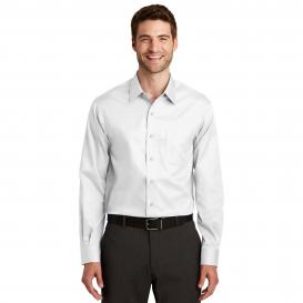 Port Authority S638 Long Sleeve Non-Iron Twill Shirt - White