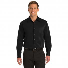 Port Authority S646 Stretch Poplin Shirt - Black