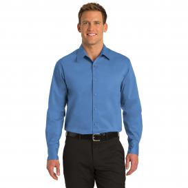 Port Authority S646 Stretch Poplin Shirt - Moonlight Blue