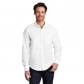 Port Authority S651 Untucked Fit SuperPro Oxford Shirt - White