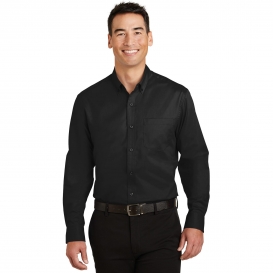 Port Authority S663 SuperPro Twill Shirt - Black