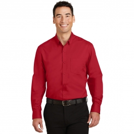 Port Authority S663 SuperPro Twill Shirt - Rich Red