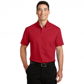 Port Authority S664 Short Sleeve SuperPro Twill Shirt - Rich Red