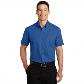 Port Authority S664 Short Sleeve SuperPro Twill Shirt - True Blue