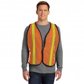 Port Authority SV02 Mesh Enhanced Visibility Vest - Safety Orange