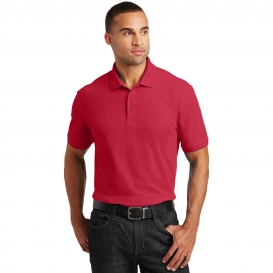 Port Authority TLK100 Tall Core Classic Pique Polo - Rich Red