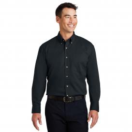 Port Authority TLS600T Tall Long Sleeve Twill Shirt - Classic Navy