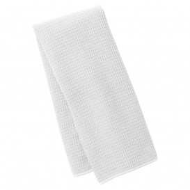 Port Authority TW59 Waffle Microfiber Fitness Towel - White
