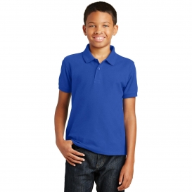 Port Authority Y100 Youth Core Classic Pique Polo - True Royal