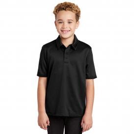 Port Authority Y540 Youth Silk Touch Performance Polo - Black