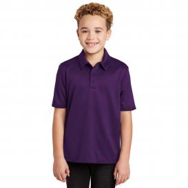 Port Authority Y540 Youth Silk Touch Performance Polo - Bright Purple
