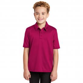 Port Authority Y540 Youth Silk Touch Performance Polo - Pink Raspberry
