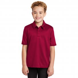 Port Authority Y540 Youth Silk Touch Performance Polo - Red