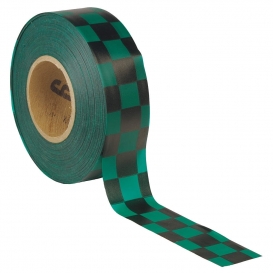 Presco CKGBK Checkerboard Roll Flagging Tape - Green/Black