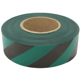 Presco SGBK Striped Roll Flagging Tape - Green/Black