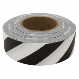 Presco SWBK Striped Roll Flagging Tape - White/Black