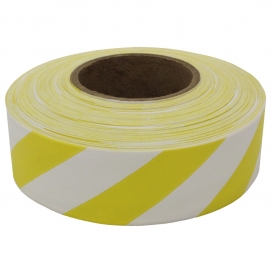 Presco SWY Striped Roll Flagging Tape - White/Yellow