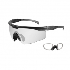 Wiley X PT-1 Safety Glasses w/ RX Insert - Matte Black Frame - Clear Lens