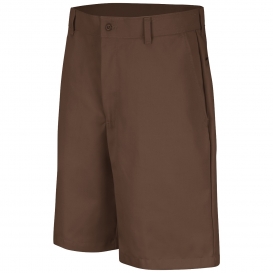 Red Kap PT26 Men\'s Plain Front Shorts - Brown
