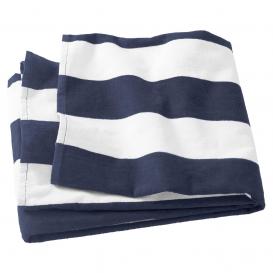 Port Authority PT43 Cabana Stripe Beach Towel - Navy