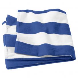 Port Authority PT43 Cabana Stripe Beach Towel - Royal