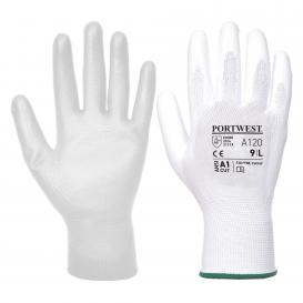 Portwest A120 PU Palm Gloves - White