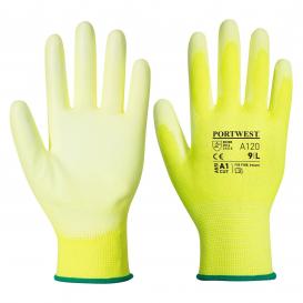 Portwest A120 PU Palm Gloves - Yellow
