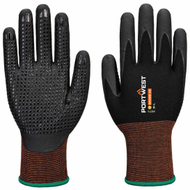 Portwest A371 Grip 15 Nitrile Micro Foam Gloves - Black