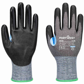 Portwest A649 CS Cut Gloves - Gray/Black