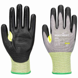 Portwest A651 CS Cut Nitrile Gloves - Gray/Black