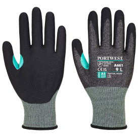 Portwest A661 CS VHR18 Nitrile Foam Cut Gloves - Black