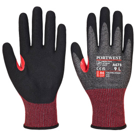 Portwest A673 CS AHR18 Nitrile Cut Gloves - Black