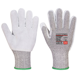 Portwest A674 CS AHR13 Leather Cut Gloves - Black