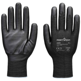 Portwest A680 Nitrile Tungsten Gloves - Black